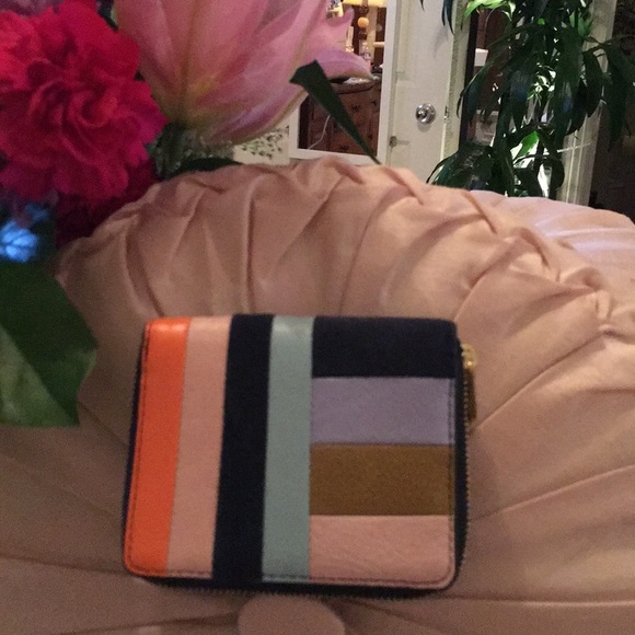 Fossil Handbags - New! Mini Leather Fossil Wallet with Dual Zip